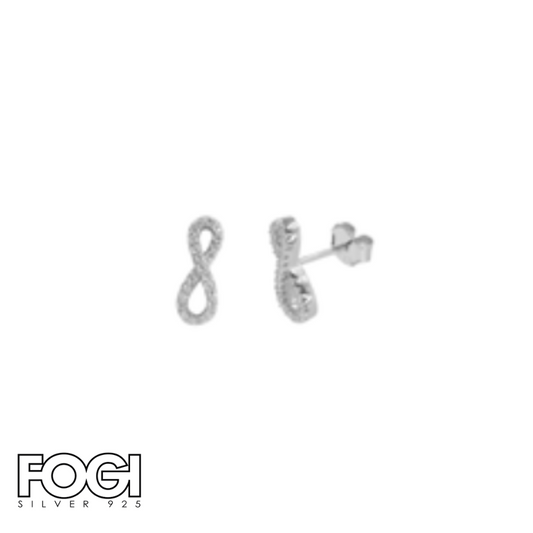 Orecchini Donna Fogi Silver 925 Collezione Classiques con infinito Rif. BDO87/1/1C
