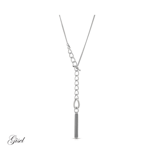 Collana Gisel con maglie alternate e una maglia satinata Rif. G-LBCL1268