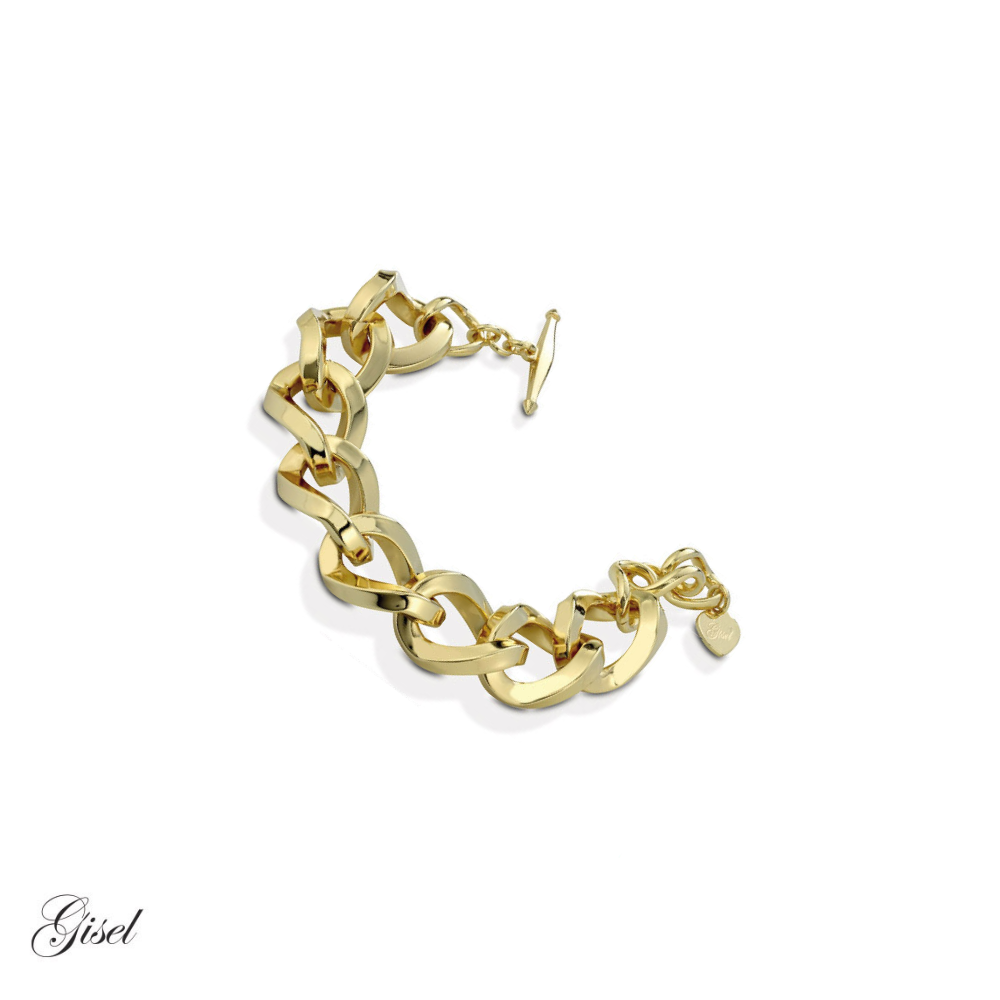Bracciale Gisel con catena larga lucida Rif. G-LBBR2144