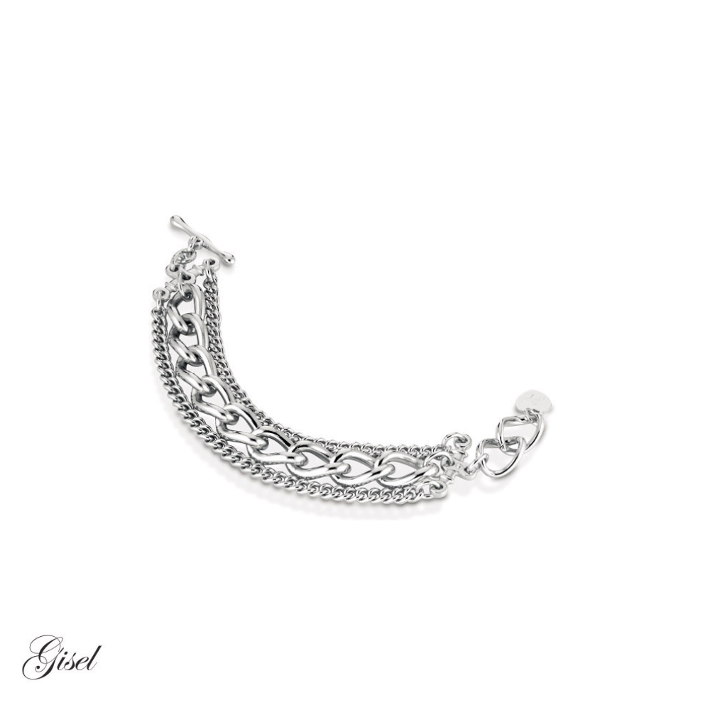 Bracciale Gisel tripla grumetta in bronzo Rif. G-LBBR2173