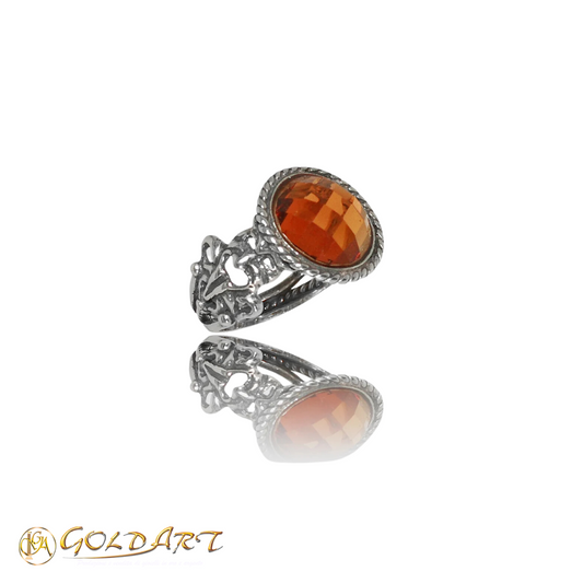 Anello Donna Gold’Art Tesoro di Hera in Quarzo Giallo - Rif. AN026-G