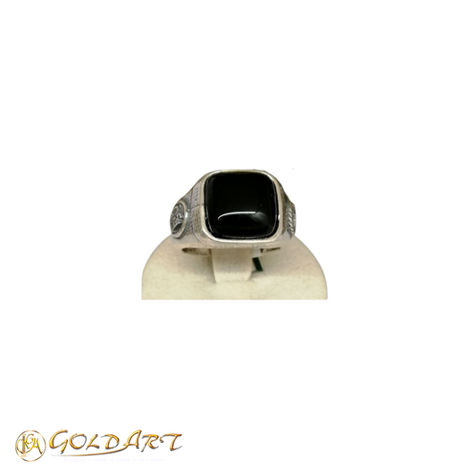 Anello Donna Gold’Art Tesoro di Hera in Agata Nera - Rif. AN064-O