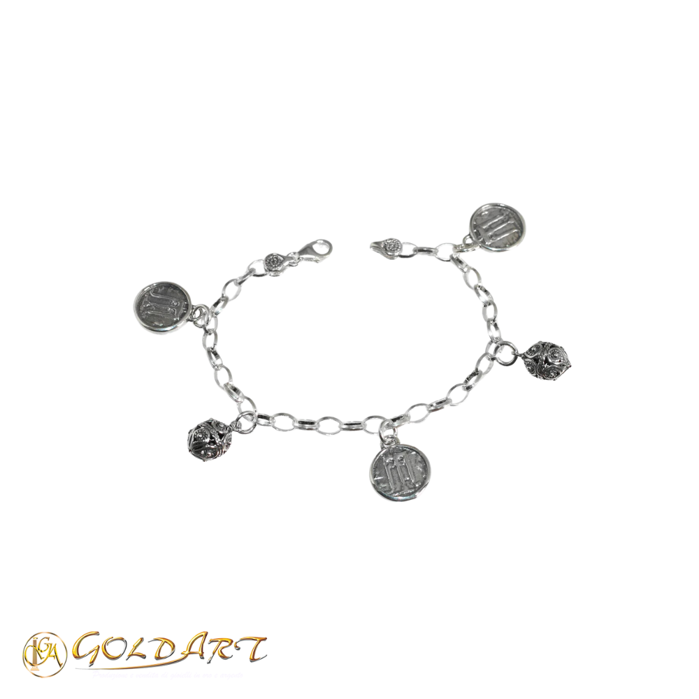 Bracciale Donna Gold’Art Tesoro con Monete Statere E Jennacche Rif. BR021Mst-J