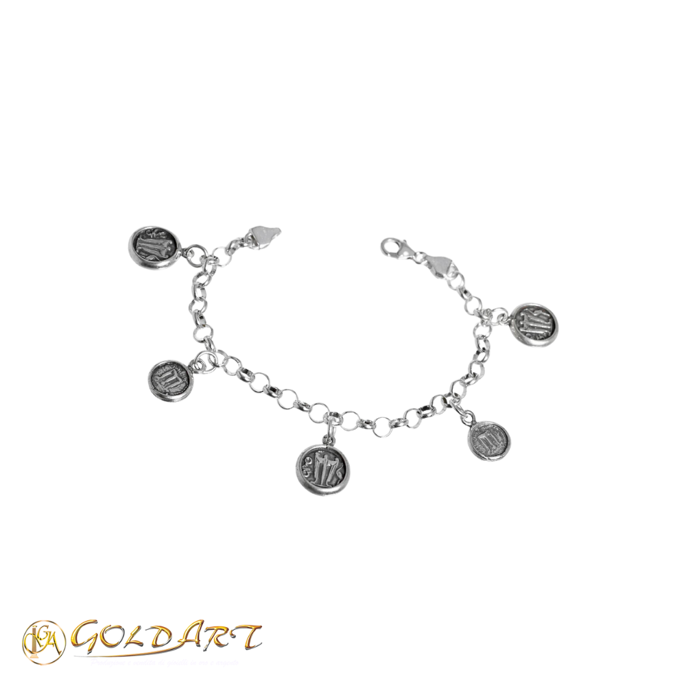 Bracciale Donna Gold’Art Tesoro con Monete Statere Rif. BR106Mst