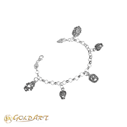 Bracciale Donna Gold’Art Tesoro con Maschere Apotropaiche - Rif. BR107-M