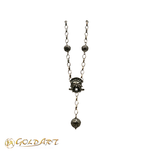 Collana Donna Gold’Art Tesoro di Hera con Maschera apotropaica e pendente - Rif. CL007-Mst