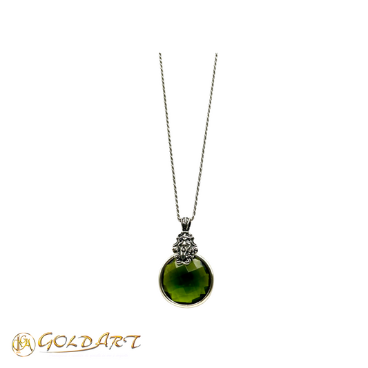 Collana Donna Gold’Art Tesoro di Hera in Quarzo verde - Rif. CN026V-CD30
