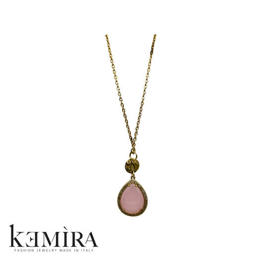 Collana Donna Kemira in galvanica oro e pietra dura Rif. KBC315/9/97