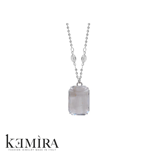 Collana Donna Kemira in galvanica rodio e oro Rif. KIC102/1/1C