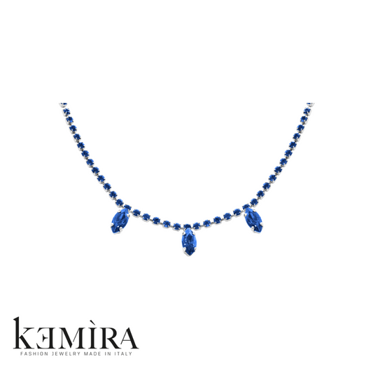 Collana Donna Kemira con pietre pendenti Rif. KIC122/1/8C