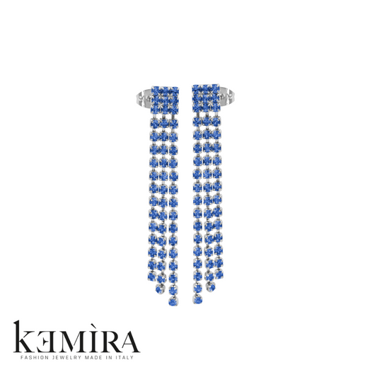 Orecchini Donna Kemira Multifilo blu Rif. KIO158/1/8
