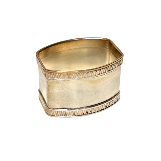 Legatovaglioli esagonale in argento 800