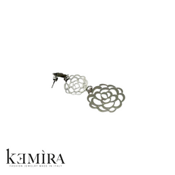 Orecchini Donna Kemira in galvanica rodio e oro Rif. KBO295/1