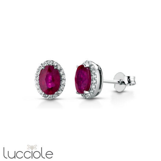 Orecchini Donna Lucciole Rubino Rif. ORHARMONY/2R - SI+