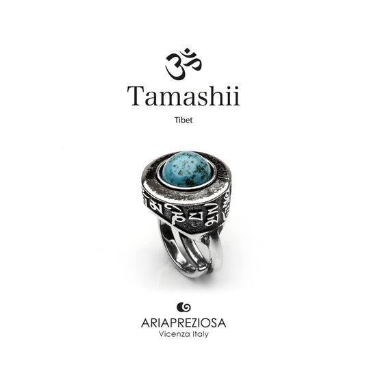Anello Tamashii PAN ZVA Turchese