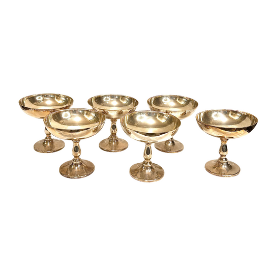 Servizio 6 coppe in argento 800