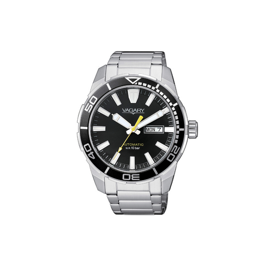 Vagary Uomo Gear Matic Aqua Quadrante Nero IX3-416-51I
