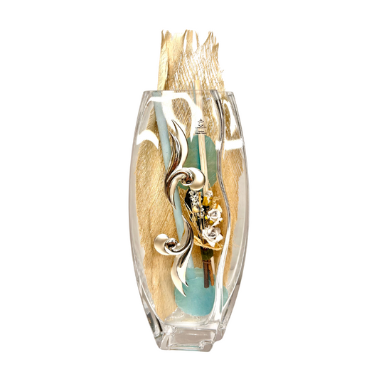 Vaso Camilletti in argento e cristallo