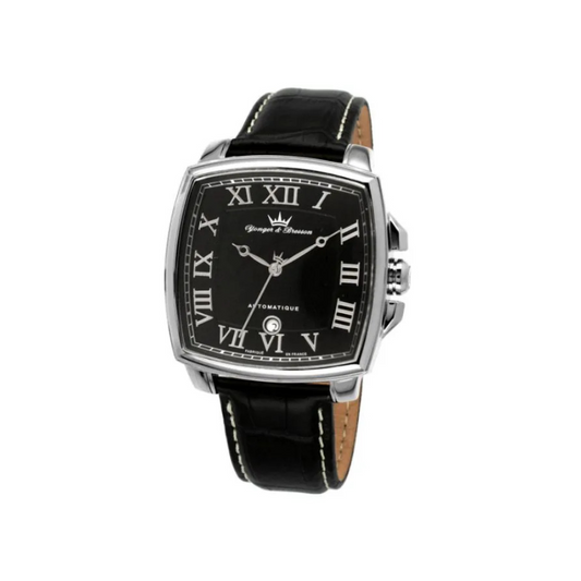 Yonger & Bresson Uomo automatico con cinturino in pelle nera - YBH8327-01