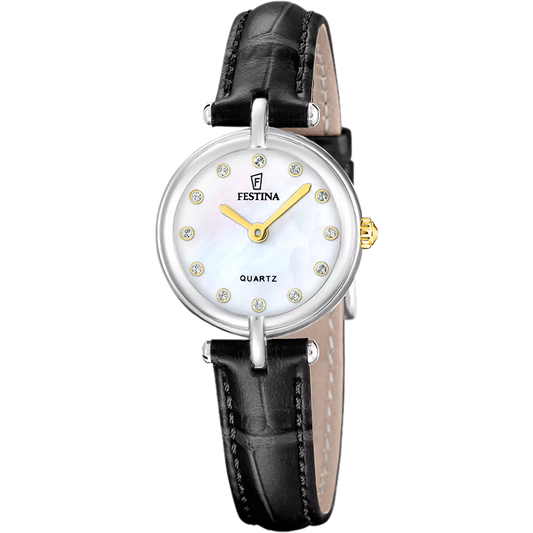 Orologio Festina Mademoiselle F20787/4 blanco cinghia pelle, donna
